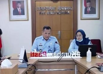 Dirjen HAM saat gelar rapat koordinasi bersama Kementerian/ Lembaga lainya, Selasa (14/3).