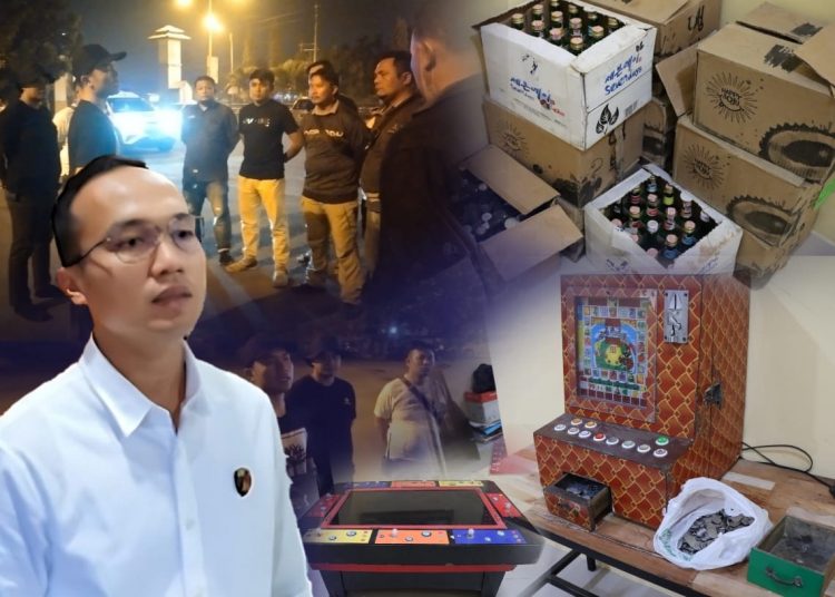 Kasat Reskrim Polresta Deliserdang Kompol. I Kadek Cahyadi SIK, SH, MH saat pimpin operasi pekat, Minggu malam (2/4).