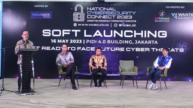 Hoky saat hadiri Soft launching NCC 2023 di Gedung PIDI 4.0, Selasa (16/5).
