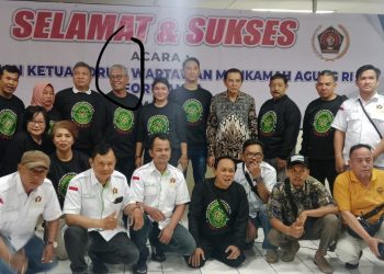 Insan pers yang hadir saat pemilihan Ketua Forwama, Selasa (23/5).