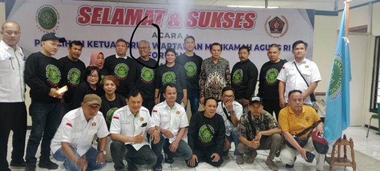 Insan pers yang hadir saat pemilihan Ketua Forwama, Selasa (23/5).