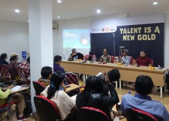 Forum wartawan MA saat pertemuan tolak pemilihan ketua Forwama abal abal, Sabtu (27/5).