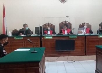 Sidang di PN Surabaya yang turut dihadiri kuasa hukum PT GMT, Selasa (6/6).