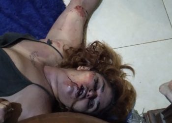 Disni Kaur saat ditemukan tewas bersimbah darah dirumah kontraknya, Rabu (7/6).