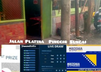 Beberapa titik lokasi judi yang dikuasai bandar R, Kamis (8/6).