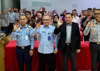 Direktur Fasilitasi dan Informasi HAM, Darsyad saat hadiri acara Diseminasi HAM di Gorontalo, Selasa (13/6).