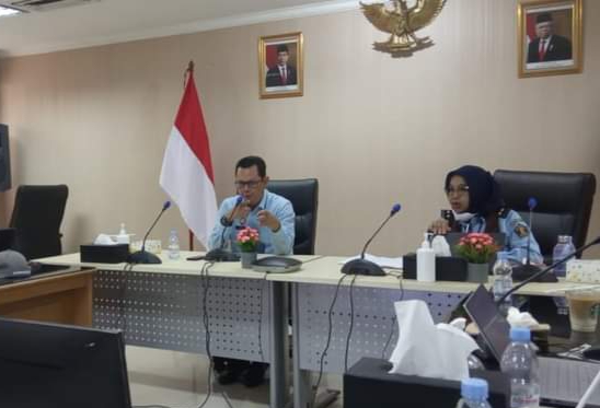 Sekretaris Direktorat Jenderal HAM, Aman Riyadi saat buka resmi rapat IHAMI, Selasa (13/6) .