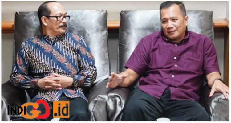 Dirjen HAM, Dhahana bersama Kakanwil KemenkumHAM Aceh, Rabu (28/6).