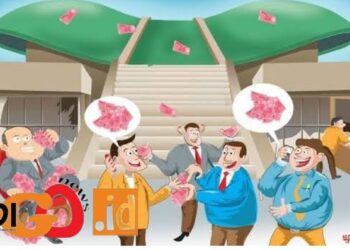 Karikatur anggota DPR RI berebut dana aspirasi, Kamis (6/7).