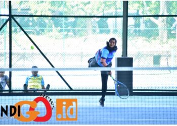 Atlet Kotama TNI AL Wilayah Barat saat pertandingan, Rabu (12/7).