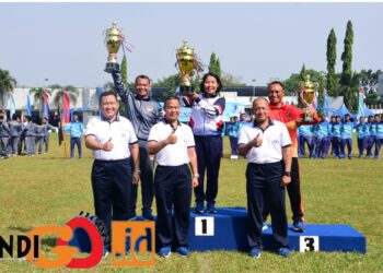 Wadanpushidrosal), Laksamana Muda TNI Budi Purwanto saat tutup resmi Porwilbar TNI AL, Jumat (14/7).