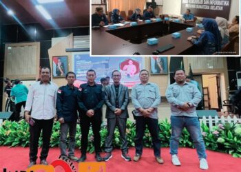 IWO Sumsel saat audiensi di Kominfo Provinsi Sumsel, Jumat (21/7).