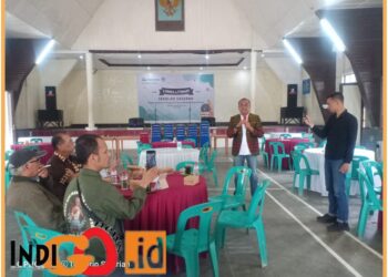 Suasana tempat Lomba Literasi yang tidak dihadiri peserta, Minggu (6/8).