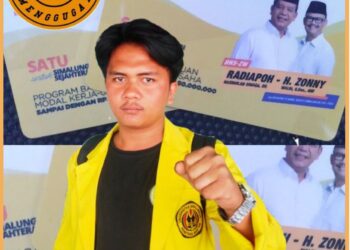 Andry Napitupulu, Koordinator Aliansi Mahasiswa Menggugat Siantar - Simalungun, Selasa (8/8).
