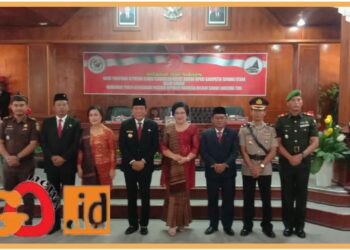 Sidang tahunan istimewa kemerdekaan RI ke- 78 tanpa dihadiri Bupati dan Sekda Taput, Rabu (16/8).