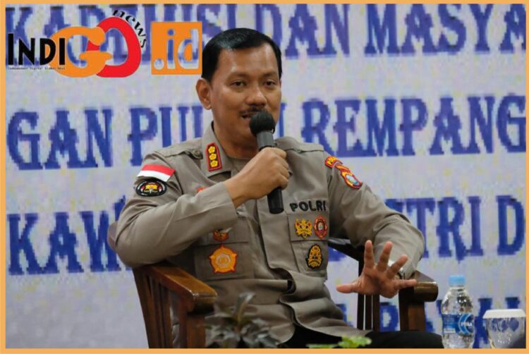 Kabidhumas Polda Kepri, Kombes. Pol. Zahwani Pandra Arsyad SH, M.Si saat giat FGD, Selasa (22/8).