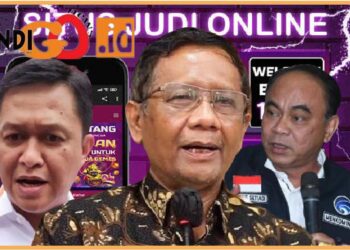 Menko Polhukam Mahfud MD untuk saat diminta turun tangan langsung memimpin pemberantasan sindikat judi online, Rabu (23/8).
