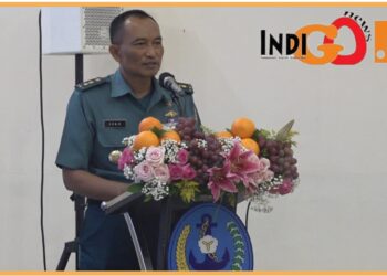 Kadisminpers Pushidrosal Letkol. Laut (KH) Joko Pramono saat memberikan pengarahan kepada anggota jalasenastri, Rabu (23/8).