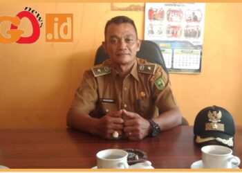 Kades Gunung Sebelat saat dijumpai dikantornya, Senin (28/8).