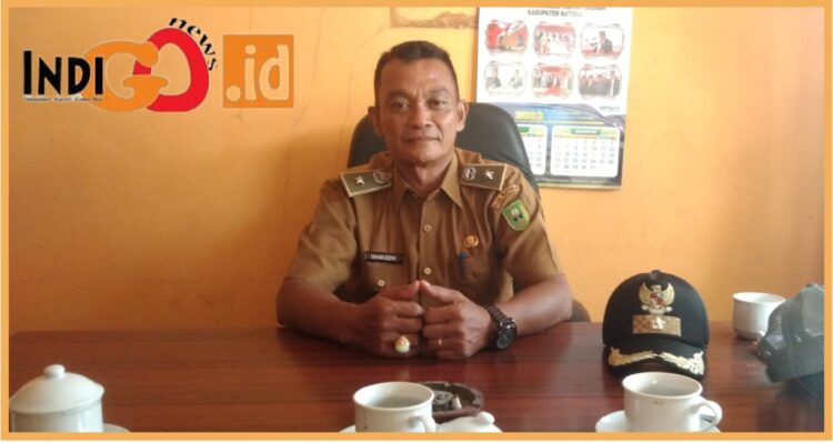 Kades Gunung Sebelat saat dijumpai dikantornya, Senin (28/8).