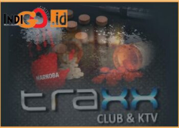 Logo THM Traxx Medan, Selasa malam (29/8).