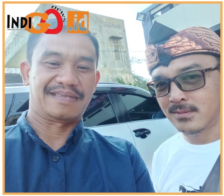 Djonggi Napitupulu bersama reporter Indigonews, Kamis (31/8).