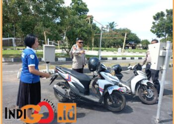 Kapolres Binjai, AKBP. Rio saat sidak, Kamis (3/8).