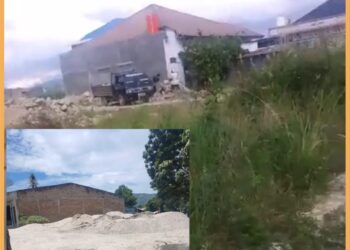 Tempat penampungan hasil galian c yang tidak milik izin,  Jumat (25/8).