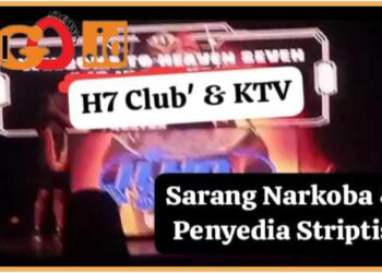THM H7 sajikan tari striptis dan peredaran narkoba, Jumat malam (1/9).