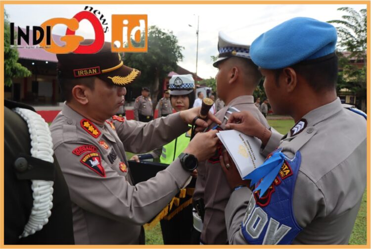 Kapolresta Deliserdang, Kombes. Pol. Irsan saat pimpin gelar anggota Ops Zebra Toba 2023, Senin (4/9).