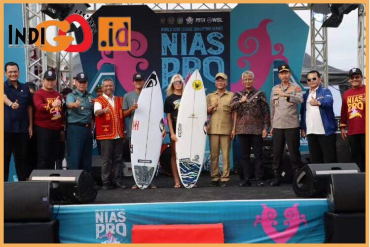 Wakapolda Sumit, Brigjen. Pol. Jawari saat menghadiri pembukaan kejuaraan surfing internasional Nias Pro 2023, Senin (11/9).