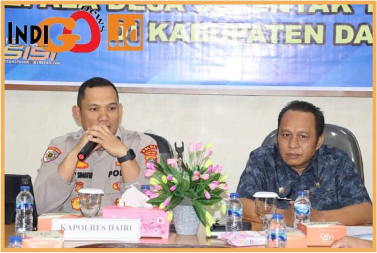 Plt. Kapolres Dairi, AKBP. Ronny saat coffe  morning, Jumat (15/9).