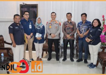 Kapolres Deliserdang, Kombes. Pol. Irsan saat terima audiens KPU Deliserdang, Selasa(19/9).