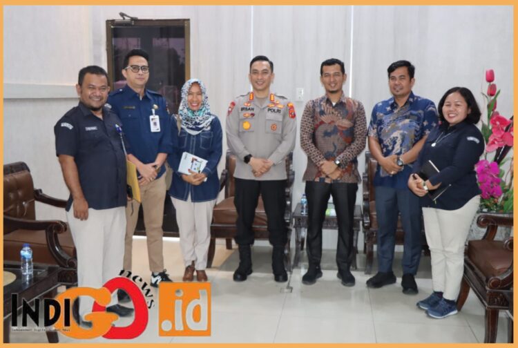 Kapolres Deliserdang, Kombes. Pol. Irsan saat terima audiens KPU Deliserdang, Selasa(19/9).