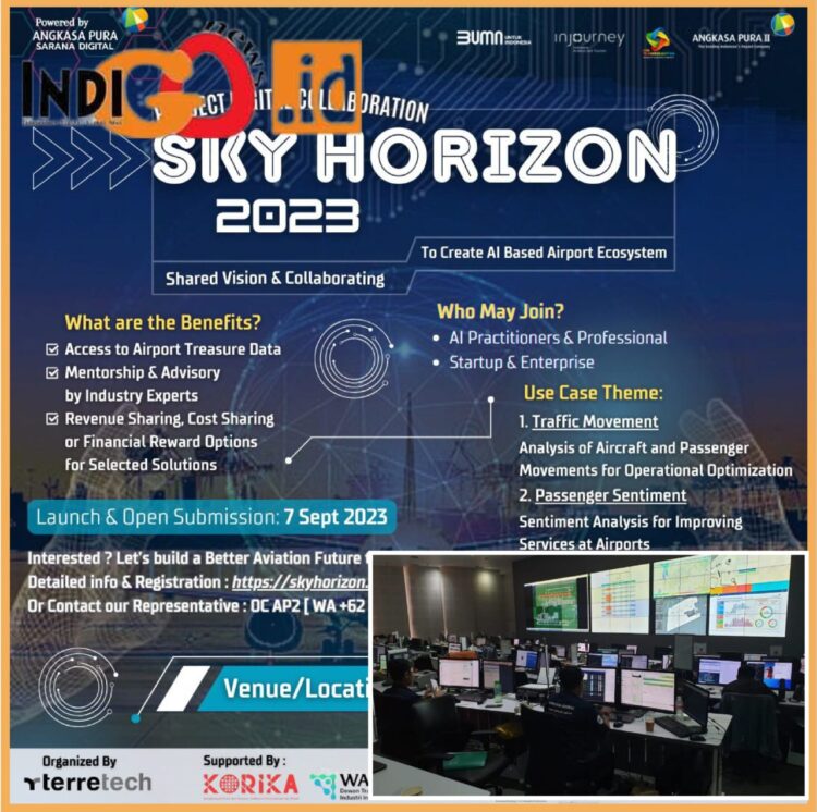 Peluncuran proyek kaloborasi digital sky horizon 2023, Rabu (13/9).