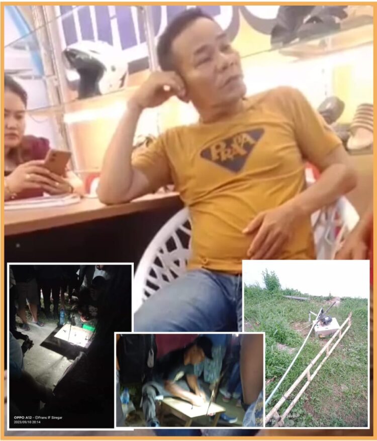 Alek, ketua dan penanggungjawab pasar malm yang sajikan judi dadu, Senin (18/9).