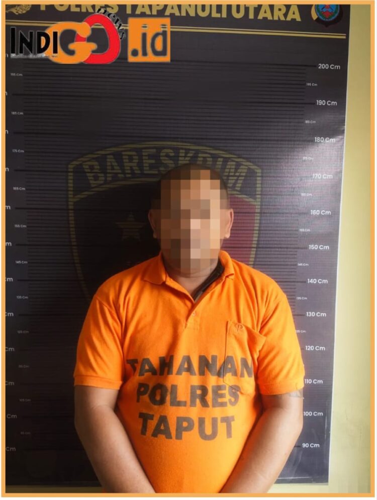 Kens, sang bandar sabu Bonapasogit saat diamankan si Polres Taput, Senin (25/9).