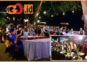 Delegasi (ENCWG 8th dan 11th S- 101 Project Team Meeting saat acara welcome dinner, Selasa malam (26/9).