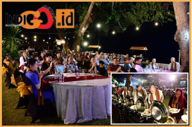 Delegasi (ENCWG 8th dan 11th S- 101 Project Team Meeting saat acara welcome dinner, Selasa malam (26/9).