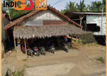 Warung lokasi judi gelper, sabung ayam dan dadu yang diduga dipelihara Polsek Patumbak, Sabtu (30/9).