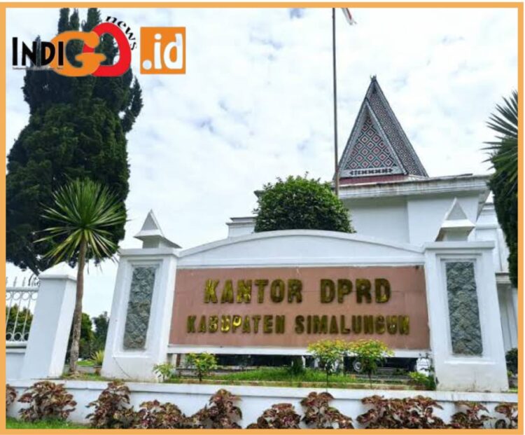 Gedung megah DPRD Simalungun yang diduga menjadi tempat bagi bagi jatah proyek, Selasa (3/10).