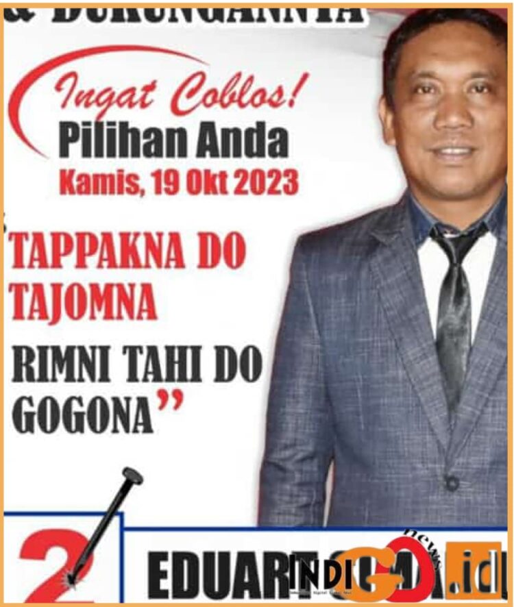 Eduart Simanjuntak, Pemenang Pilkades Sionggang Utara, Kamis (19/10).