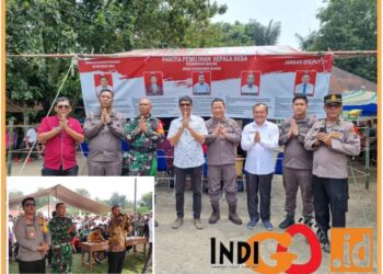 Pengumuman hasil Pilkades serentak Kabupaten Toba, Jumat (20/10).