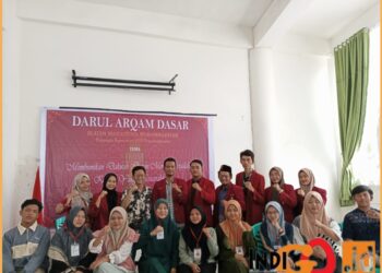 Pengurus PK IMMSTAI UISU Pematangsiantar saat gelar Darul Arqam Dasar, Minggu (8/10).