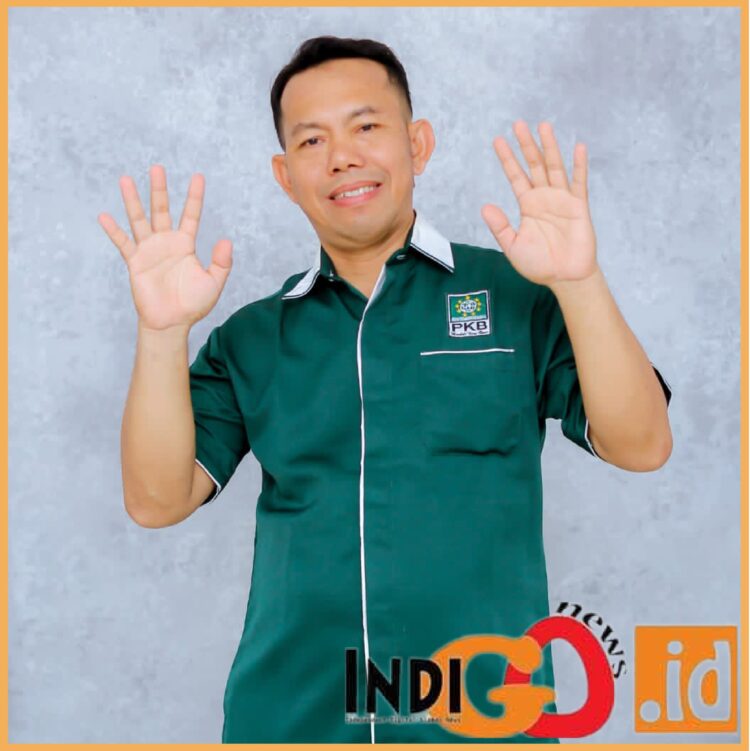 Nardianto, putra Belitang Jaya yang maju menjadi Caleg DPRD OKU Timur, Rabu (29/11).