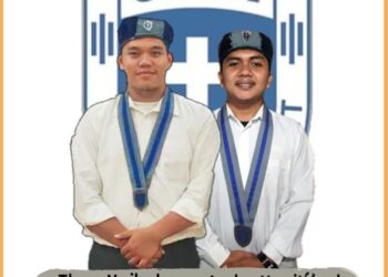 Ketua GMKI Siantar Simalungun, Theo dan Sekretaris Andry, Jumat (3/11).