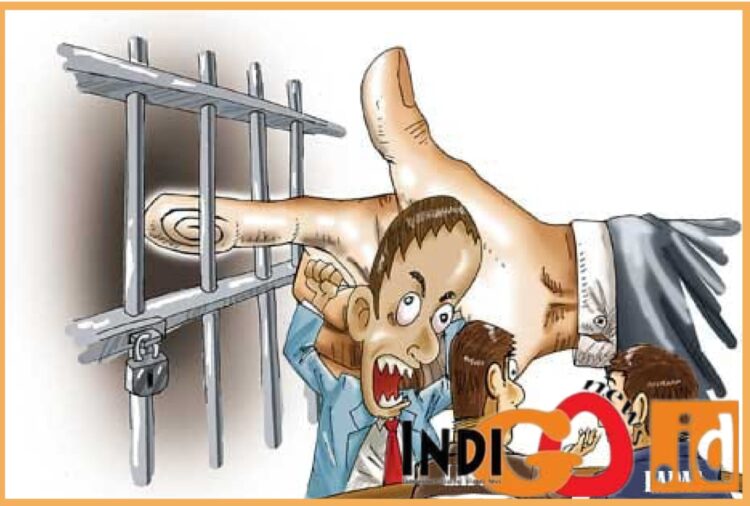 Ilustrasi para petinggi dan staf Lapas nakal, Sabtu (4/11).