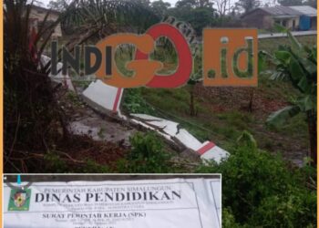 Kondisi proyek Sahman yang tumbang, Jumat (10/11).