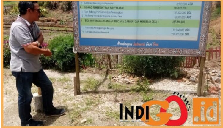 Plank ADD/DD Hutaraja, Kecanatan Sipoholon, Selasa (21/11).