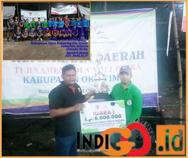 Penutupan kejurda volli OKU Timur, Sabtu (2/12).